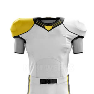 Uniforme de Fútbol Americano Personalizable Fabricado en Pakistán, Transpirable, Talla Grande, Manga Corta, Alta Calidad, 100% Poliéster - Product Image 3
