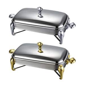 Plato de frotamiento de acero inoxidable pulido con construcción moderna y fácil montaje, ideal para empresas de catering móviles - Product Image 2