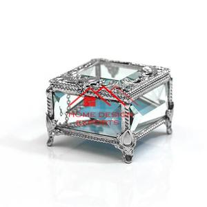 Caja de joyería de metal con acabado de plata para mujer, último diseño, caja de almacenamiento de joyería para mujer más vendida - Product Image 5