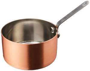 Wholesale Stainless Steel Mini Sauce Pan with Long <b>Handle</b> <b>Copper</b>-Plated Sauce Pot for Hotel & Home <b>Kitchen</b> Use OEM Bulk Exporter - Product Image 2