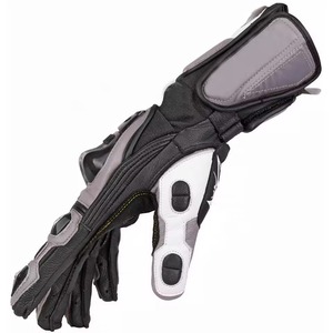 Guantes de moto de dedo completo antiimpacto para hombre Guantes tácticos de cuero de calidad para deportes al aire libre Logotipo personalizable - Product Image 3