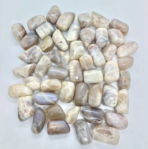 Wholesale Natural Sunmoonstone Tumbles 20-60mm Polished Reddish Pink Cabochon Bulk Lot Healing Crystal Gemstones Crafts Loose - Product Image 3