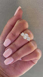 GIA แหวนหมั้นเพชร14K สำหรับผู้หญิงที่ได้รับการรับรองจากแล็บแหวนทองคำสีเหลืองล้วนสำหรับผู้หญิง - Product Image 4