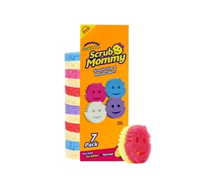 Éponges de cuisine Scrub Daddy Scrub Mommy pour la vaisselle et l'essuyage des déversements - Éponge de nettoyage double face pour la vaisselle (lot de 7) - Product Image 1