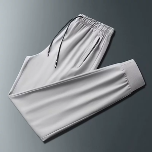 Conception de logo personnalisé OEM grande taille poignets amples mince sport glace soie stretch été pantalons décontractés pantalons droits - Product Image 4