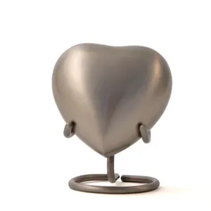 Urna funeraria de plata personalizable Urna de cremación para cenizas humanas-Hecho a mano en aluminio - Product Image 5