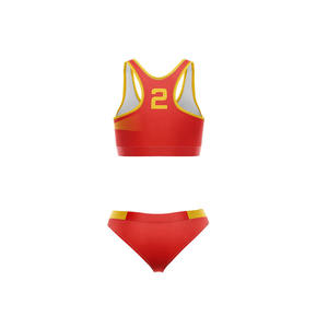 Custom Design Women Sexy <b>Bikini</b> Volleyball Bra <b>Set</b> Adult Beach High Quality 220g Fabric Custom Color & Logo - Product Image 3