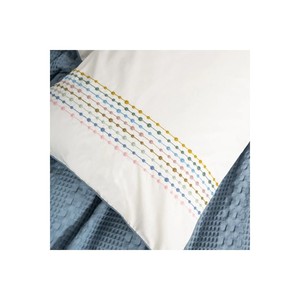 Cotton Box Aura <b>Single</b> Set Handmade King Queen Size <b>Bedspread</b> Classic Quilted Embroidery Indigo Pebble for Home Hotel Bedrooms - Product Image 3