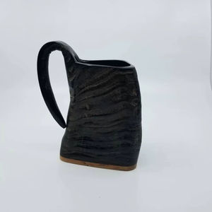 Taza de cuerno de búfalo hecha a mano ecológica auténtica taza para beber café y cerveza al mejor precio - Product Image 1
