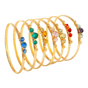 Elegant Hammered Design <b>Crystal</b> <b>Bracelets</b> & Bangles for Stylish Resale Collections with Vibrant <b>Crystals</b> - Product Image 3