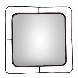 Luxury Modern Square Iron <b>Wall</b> <b>Mirror</b> for Home Office Hotel or Wedding Occasions for Bathroom Decor - Product Image 1