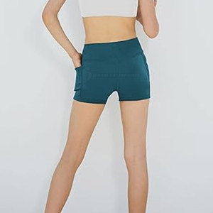 Short de motard léger de haute qualité pour femmes Fermeture à taille élastique à séchage rapide et respirante-Short de sport de vente chaude d'été - Product Image 6