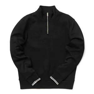 <b>Men's</b> Customization Quarter <b>Zip</b> <b>Sweatshirt</b> Cotton Blended OEM Available Fully Personalized <b>Half</b> <b>Zip</b> Pullover <b>Sweatshirts</b> - Product Image 1