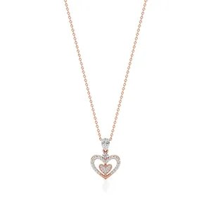จี้รูปหัวใจเอวาเนีย สร้อยคอแฟชั่นแบบซ้อนชั้น - Product Image 4