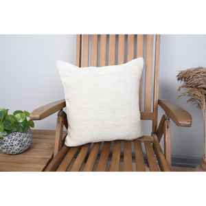 Alfombra de lana Beige de 18x18 pulgadas, almohada rústica de granja, tejido de plumas, estampado de animales con forma cuadrada Floral Vintage para sofá, uso doméstico - Product Image 1