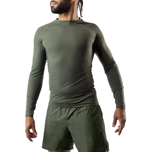 Design Your Own Short Sleeve <b>Compression</b> Training Top Front & Back Add Your Text Training Rash Guard MMA BJJ No-Gi Rash <b>Vest</b> - Product Image 3