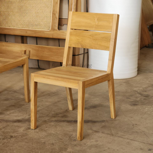 Chaise de salle à manger en teck d'extérieur de style moderne coussin imperméable pour la maison, hôtel, restaurant et cuisine pour le parc - Product Image 5