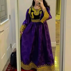 Vêtements traditionnels faits à la main robe afghane haute qualité meilleur matériel afghan Vintage femmes robes 0711 - Product Image 2