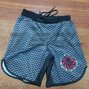 Short mma taille élastique, léger et lourd, tissu micro sergé extensible, short bjj de combat personnalisé fabriqué au Pakistan - Product Image 1