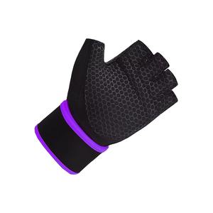 Gants de sport en microfibre en gros avec protection complète de la paume et sangle de poignet réglable pour la musculation, la salle de sport, l'entraînement physique - Product Image 4
