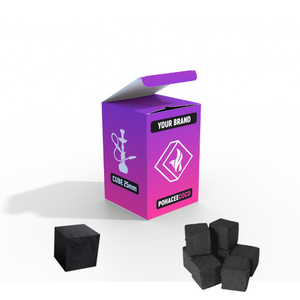 Carbón de Coco Natural Pohacee para Shisha - Negro Natural - 120 Minutos de Duración - Venta al Por Mayor a Granel - Marca Personalizada - Product Image 1