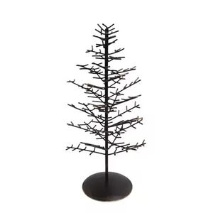Sapin de Noël en métal argenté avec étoile sur le dessus, élégant, brillant, décoration de table pour les fêtes, décoration de Noël pour la maison et le bureau - Product Image 5