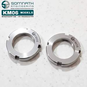Tuerca de Bloqueo de Precisión KM06, Tuercas de Bloqueo M30X1.5, Tuerca de Bloqueo de Eje de Rodamiento Métrica de Precisión, Tuerca Adaptadora de Acero Inoxidable - Product Image 2