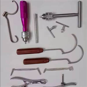 Instruments chirurgicaux orthopédiques vétérinaires de haute qualité, de qualité chirurgicale, manuels, autoclavables, en acier inoxydable, 9 pièces par SurgiRight - Product Image 1