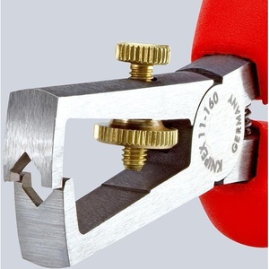Pelacables KNIPEX de 160 mm de largo, cromado, con mangos multicomponentes y resorte de apertura para uso con herramientas - Product Image 4