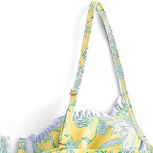 Nuevo conjunto de Bikini de tendencia para mujer, ropa de playa, Bikini Sexy, trajes de baño para mujer, conjunto de bragas y sujetador, logotipo personalizado - Product Image 4