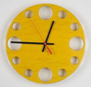 Best Quality <b>Large</b> Solid Wood Wall <b>Clock</b> Modern Single Face Quartz Display Needle Type for Living Room Decoration Supplied - Product Image 1