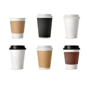 Trọng lượng nhẹ phân hủy sinh học giấy cốc cà phê lạnh cho đồ uống đá với cách nhiệt tường đôi và các tính năng thân thiện với môi - Product Image 2