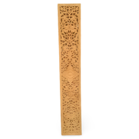 Tête de lit Mandala en bois sculpté, art populaire, panneau Lotus, couleur bois naturel, NINNET Thaïlande, décoration murale pour la maison