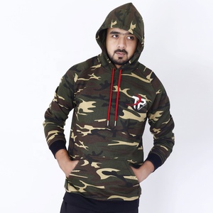 Unisex Winter Streetwear <b>Pullover</b> Hoodie High Quality 100% Cotton Polyester Fleece Printed Camouflage Custom Logo - Product Image 4