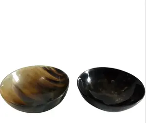 Bol à soupe et à salade en corne de buffle pour table à manger Bol en corne de boeuf et de vache naturelle pour la vaisselle Meilleure vente - Product Image 5
