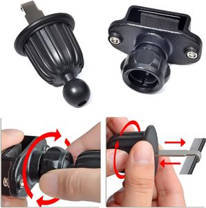 벨트 클립 에어 벤트 자동차 홀더 브래킷 자동차 홀더 마운트 모토로라 BaoFeng Yaesu 미들랜드 코브라 Uniden 휴대용 워키토키 - Product Image 3