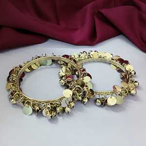 Ensemble de bracelets indiens de haute qualité Boho Vintage Antique oxydé cloche breloque Ghunghroo Bracelet ensemble de bijoux indiens pour femmes - Product Image 2