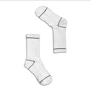 Alta calidad ODM Casual Crew Calcetines Diseño de línea de color personalizado Mezcla de algodón absorbente de sudor Ropa deportiva diaria Hecho Fábrica de Vietnam - Product Image 5