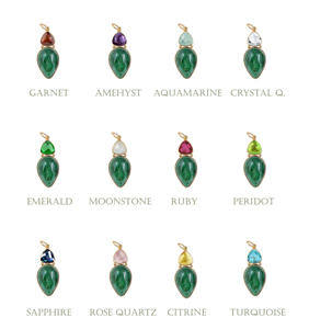 Pendentif Turquoise 8mm Trillion Forme 18x12mm Émeraude Or Vermeil Plaqué Rhodium Argent Sterling Lunette Pierre de Naissance Charms - Product Image 3