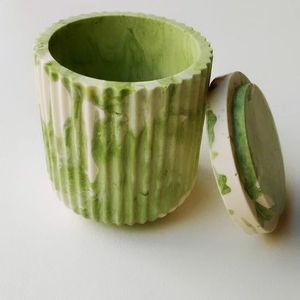 Pot de fleur Vase en résine Pot de fleur moule pour pot de bougie en résine texturé résine Design couleur verre bougeoir avec 6 lumières - Product Image 2