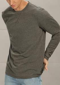 Camisetas de manga larga para hombre Mezcla de algodón de poliéster Premium Secado rápido Ligero y transpirable Casual y ropa deportiva Tops - Product Image 2