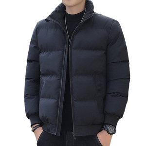 Casual Winter Streetwear Puffer Jacket for <b>Men</b> with Zipper Closure <b>Padded</b> Nonwoven Weaving Method - Product Image 2