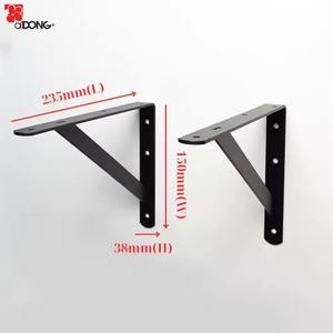 ADONG A04 L-Shaped <b>Metal</b> <b>Bracket</b> | 250 lb Capacity <b>Heavy</b>-<b>Duty</b> Shelf Support with Hardware - Product Image 3