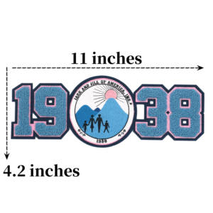 Blue <span class=keywords><strong>Jack</strong></span> e <span class=keywords><strong>Jill</strong></span> dal 1938 toppe in feltro di ciniglia per abbigliamento ferro personalizzato su Patch da ricamo - Product Image 2