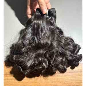 Qualité Grade Naturel Extension de Cheveux Humains Prix de Gros Kinky Curly Hair Bundle Acheter auprès de Fabricant Indien - Product Image 4