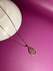 Colgante de diamante natural de oro rosa de 14K Premium Corte brillante redondo H I Color GGL Certificado SI3 I1 Claridad Proveedor mayorista - Product Image 2