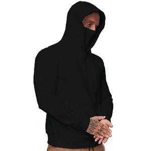 Breathable Men Blank <b>Ninja</b> <b>Hoodie</b> New Design High Quality Solid Color <b>Ninja</b> Hoodies With Pockets - Product Image 4