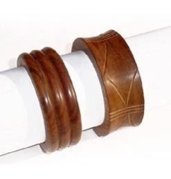 Elegantes brazaletes de madera FAIZA CRAFT de alta calidad, mejor pulidos, color personalizable, joyería de moda, regalo de lujo para mujer, resina de compromiso C - Product Image 2