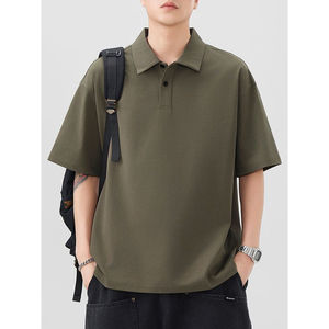 Top qualité hommes surdimensionné tricot Polo Original T-shirt Mujer personnalisé 100% coton été marque sport Polo chemise - Product Image 3