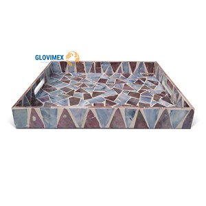 Hot New Item Mother Of Pearl Food Dining <b>Trays</b> Decor Fruit <b>Candle</b> <b>Trays</b> Natural Custom Design For Restaurant Decor - Product Image 1